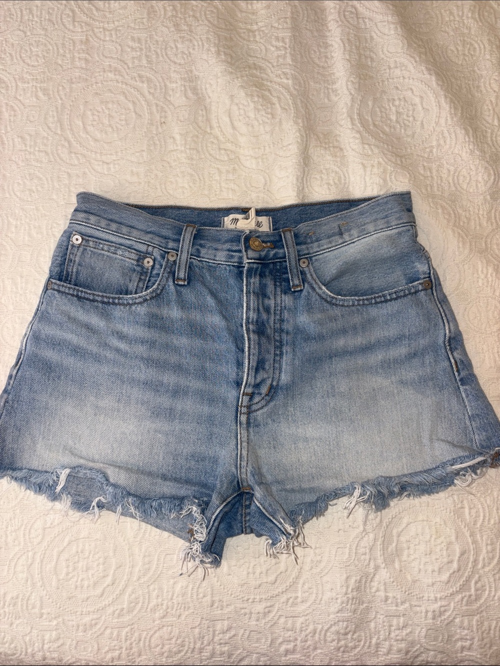 Madewell Light Blue Relaxed Denim Shorts